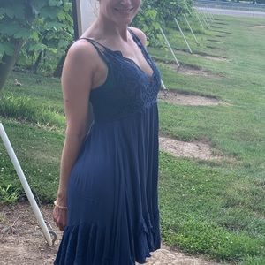 Free People dark blue summer dress